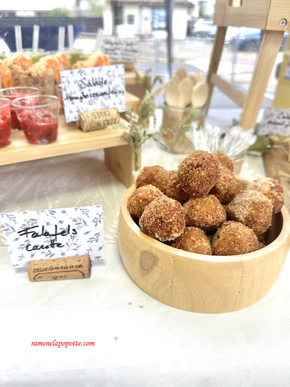 Prestation de juin 2025 - falafels de carotte